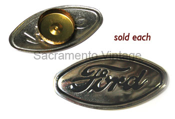[00408-0] RADIATOR SHELL EMBLEM PRESS-IN 1931 SILVER