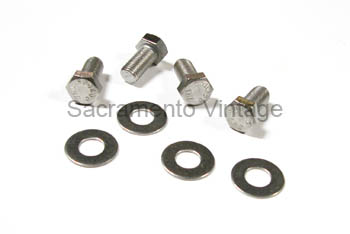 [07646-1] RADIATOR SIDE BOLTS- s/s / hex 1953-56