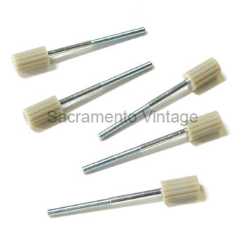 [498370] RADIO BUTTON SET (5) 1949-50 IVORY