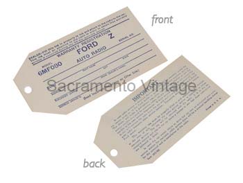 [05951-77-1] RADIO TAG 1946-48