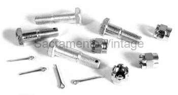 [00079] REAR BACKING PLATE BOLTS 1928-31 FOR 1 SIDE 2 LONG 2 SHORT W/ NUTS