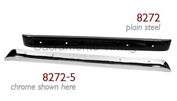 [08272-2] REAR BUMPER 1948-72 POLISHED STAINLESS STEEL