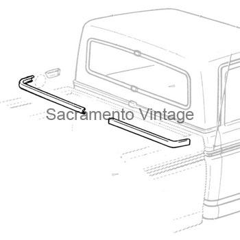 [201087] REAR CAB MOLDING-SUPER CAB 1974-77