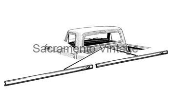 [201080] REAR CAB MOLDINGS 1967-72