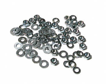 [08122] REAR FENDER NUT SET- SAE 1953-72
