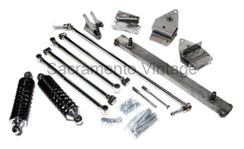 [11657-C] REAR FOUR BAR KIT POLISHED S/S 53-56 F-100