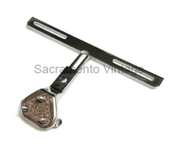 [06158-17] LICENSE PLATE BRACKET- REAR STAINLESS 1938-48