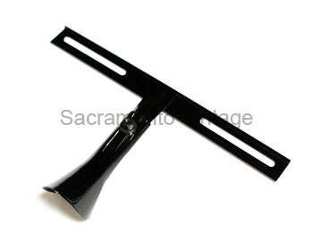 [06158-14] LICENSE PLATE BRACKET - HOLDER & STAND- REAR - BLACK PASSENGER 1937