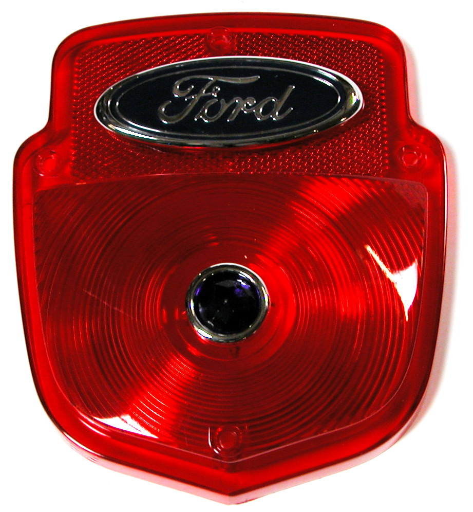 [07975-6] RED TAILLIGHT LENS SOLD OUT With OVAL BLUE DOT 1955-56