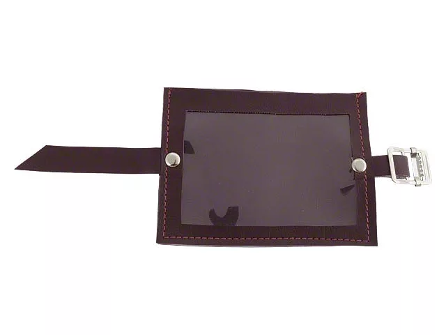 [03979-1] REGISTRATION HOLDER- BURGUNDY LEATHERETTE