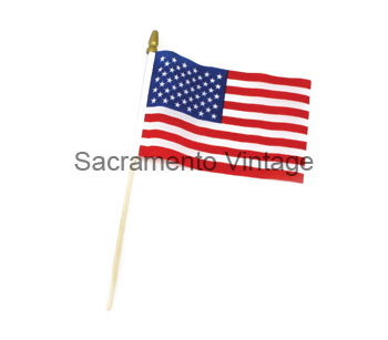 [09389-1] REPLACEMENT FLAG 4" X 5-3/4" -  GOLD TIPPED 10.5"  POST