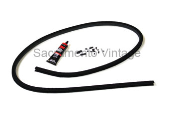 [06324-2] ROLL DOWN REAR WINDOW FELT CHANNEL KIT- COUPE 1935-36