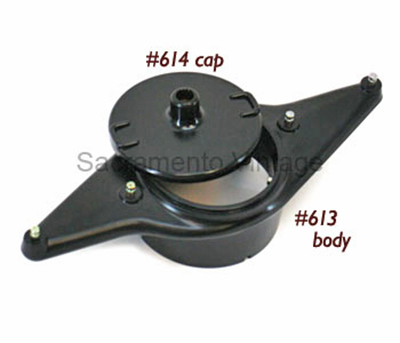 [00614] DISTRIBUTOR TOP CAP (ROUND) BLACK 1928-34