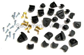 [00935-10] RUBBER DOOR BUMPER KIT (24) PHAETN 30-31 OUTSIDE VALVE