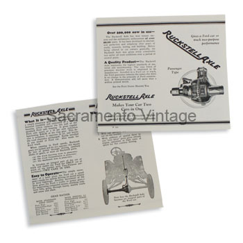 [09039-4] RUCKSTELL AXLE SALES BROCHURE 1 PAGE 6-3/4" x 6"