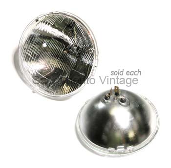 [00692] SEALED BEAM BULB- 6 VOLT / 7 inch /Hi-Low Beam Incandesant 1940-57 & 1961-66