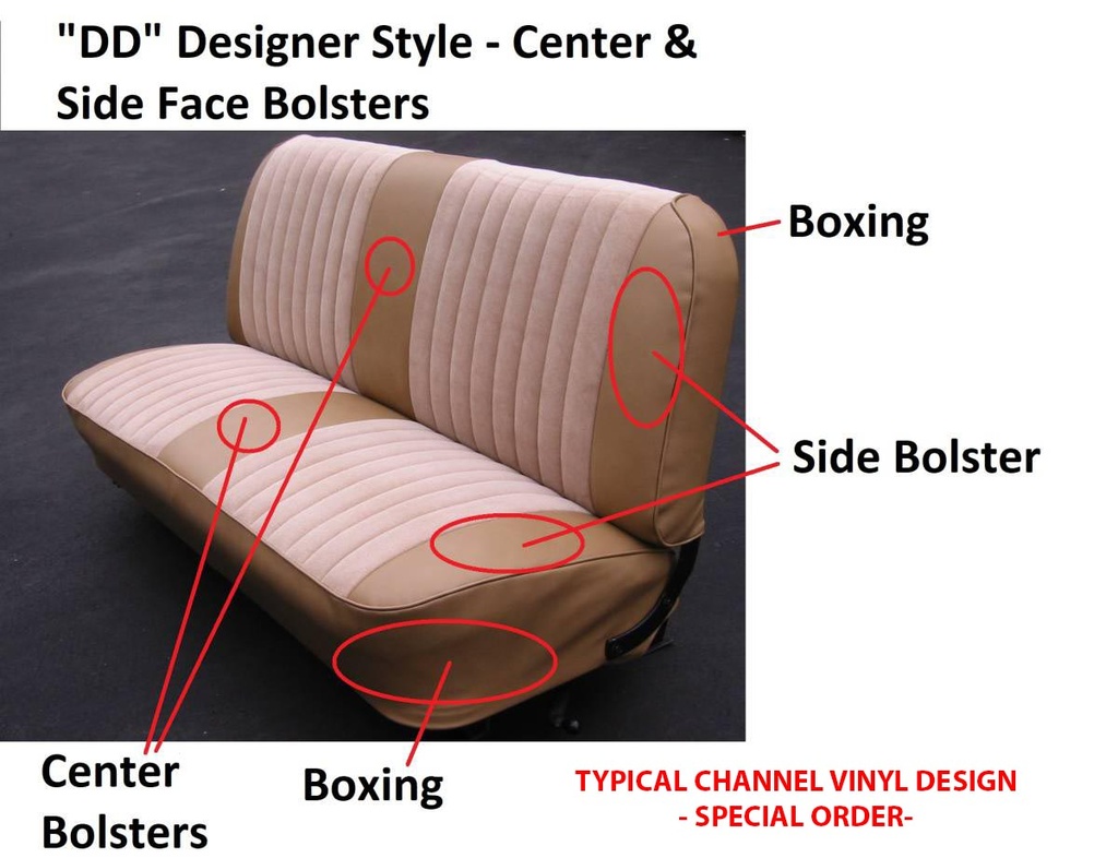 [08721] SEAT COVERS-velour w/vinyl boxing and cntr