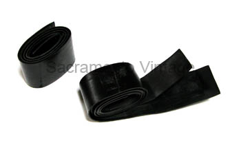 [08454-4] SETTING TAPE FOR GLASS INTO LOWER LIFT CHANNELS  1948-66 BLACK NEOPRENE   FOR 2 DOORS