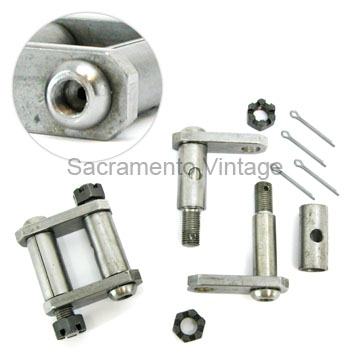 [03183-0] SHACKLE KIT- FRONT REPLACEMENT 'L' style / USES GREASE ZERK FITTINGS 1917-22