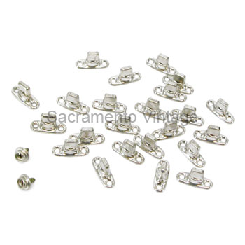 [04415-6] SIDE CURTAIN FASTENERS- NICKEL roadster 1923-25