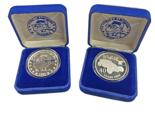 [09846-2] SILVER COIN- KOOKIE II & NORM GRABOWSKI