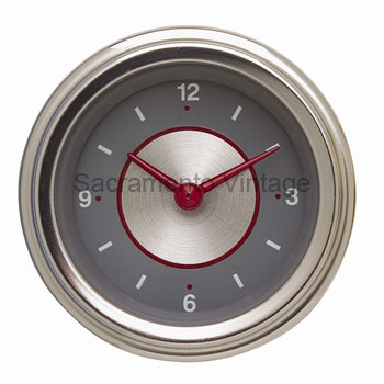 [13082-10] SILVER SERIES QUARTZ CLOCK 2 1/8 INCH