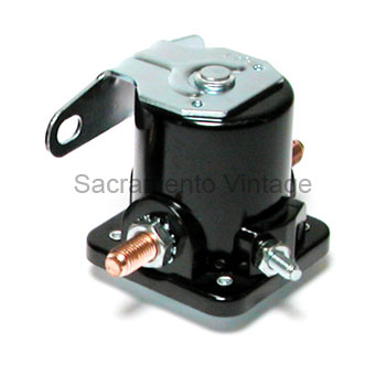[06039] SOLENOID- 6 VOLT / 1 WIRE 1937-51 BAKELITE HOUSING - 3 post