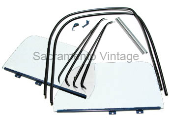 [08462] SOLID SIDE WINDOW KIT- clear 1948-52