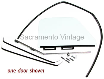 [08456] SOLID SIDE WINDOW KIT- clear 1953-55