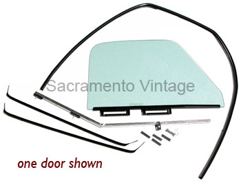 [08456-T] SOLID SIDE WINDOW KIT- tinted 1953-55