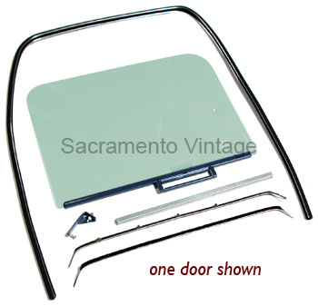 [08457-T] SOLID SIDE WINDOW KIT- tinted 1956