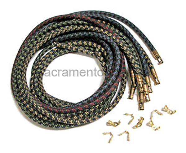 [06019] SPARK PLUG CABLE SET- 1937-41 MULTI-COLOR CAN SHORTEN FOR USE ON 1946-48