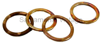 [00635] SPARK PLUG GASKETS- copper 1928-31 set of 4 - copper with filler