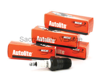 [03821] SPARK PLUG SET- (4)  AUTOLITE - ORIGINAL 1/2" NPT    / GAP 0.031" 1909-27
