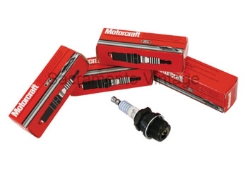 [00636] SPARK PLUG SET- MOTORCRAFT 1928-34 (set of 4)  7/8-18  /  GAP .032-.035
