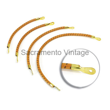 [03860] SPARK PLUG WIRE SET- 1909-25 9MM OAK - WITH FIREWALL MOUNTED COILS