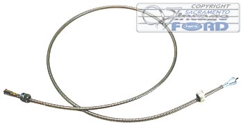 [00581] SPEEDOMETER CABLE ASSEMBLY W/ LARGE 1/2" HOUSING- 1928-30 w/OVAL SPEEDOMETER / SQUARE & KEY HOLE ENDS