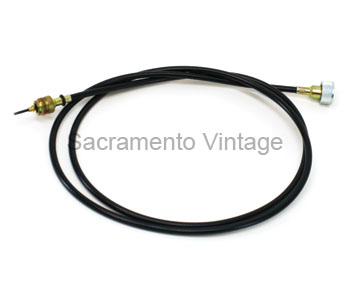 [05930] SPEEDOMETER CABLE- 1930-48  w/VINYL HOUSING - 70" square & square- LUBE BEFORE INSTALL!-