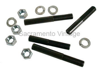 [01045] RADIATOR SPLASH APRON / FRONT BUMPER BRACE STUD SET- round / replacement 1930-31