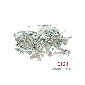 [01041-1] BED STRIP BOLTS- POLISHED STAINLESS  1928-31 / INCLUDES HEX NUTS NOT SQUARE NUTS