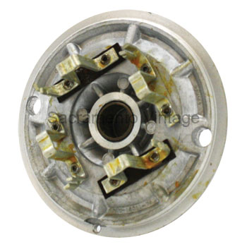 [06040-6] STARTER BRUSH END PLATE- 1932-48 W/ BUSHING- DIE CAST ALUMINUM NOS