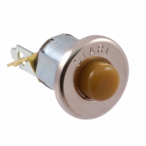 [06037-2] STARTER PUSH BUTTON ON DASH-  YELLOW BROWN, DELUXE 1937