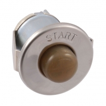 [06037-1] STARTER PUSH BUTTON ON DASH-  LIGHT BROWN, STANDARD 1937