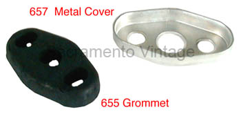 [00655-1] STARTER PUSH ROD GROMMET- hard rubber 1928-30