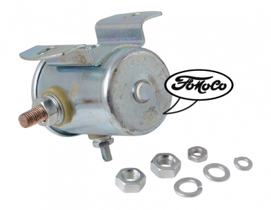 [06039-1-0] STARTER SOLENOID- ALL METAL - FORD SCRIPT 1937-1951 6 volt 'NO BUTTON'