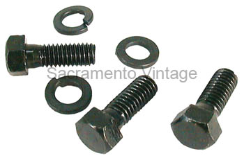 [00652-3] STARTER TO HOUSING BOLT KIT 1928-34 RAVEN FINISH 6-PCS