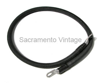 [03891] STARTER TO SWITCH CABLE- 1919-27   27.5" 2 GAUGE COPPER W/ CLOTH WRAP