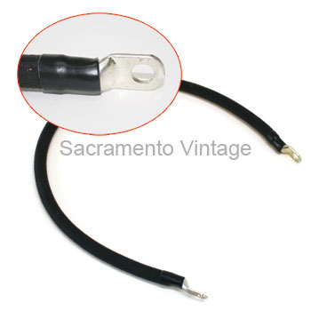 [03891-1] STARTER TO SWITCH CABLE-  1919-27 HEAVY DUTY 1/0 GAUGE COPPER W/ CLOTH WRAP 27.5" 