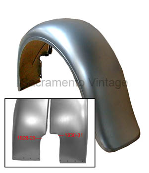 [01075-12] STEEL REAR FENDER-LEFT 1930-31