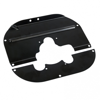 [07096-0] STEERING COLUMN TO FLOOR COVER PLATES STEEL 1948-52